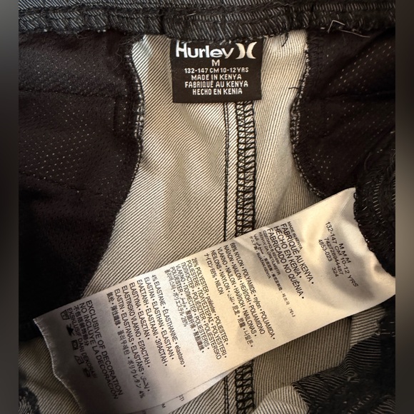 Boys Joggers Set of 3 Size M 10/12 Gray and Black Hurley Thereabouts - Picture 6 of 7